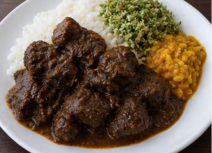 Black Pork Curry Rice