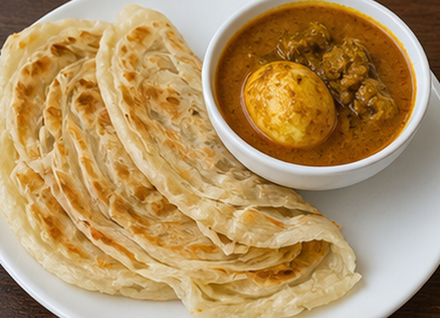 Egg Roti with Curry