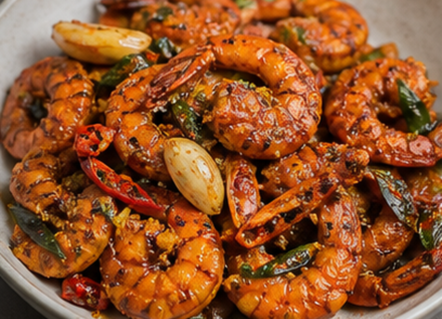 Garlic Chilli Prawns