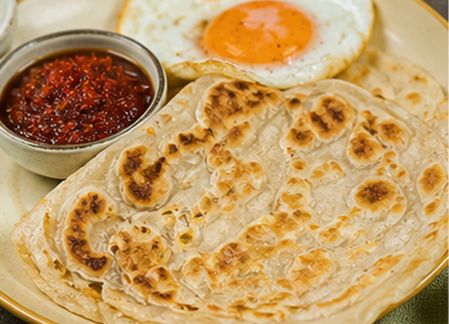 Pol Roti Breakfast Plate